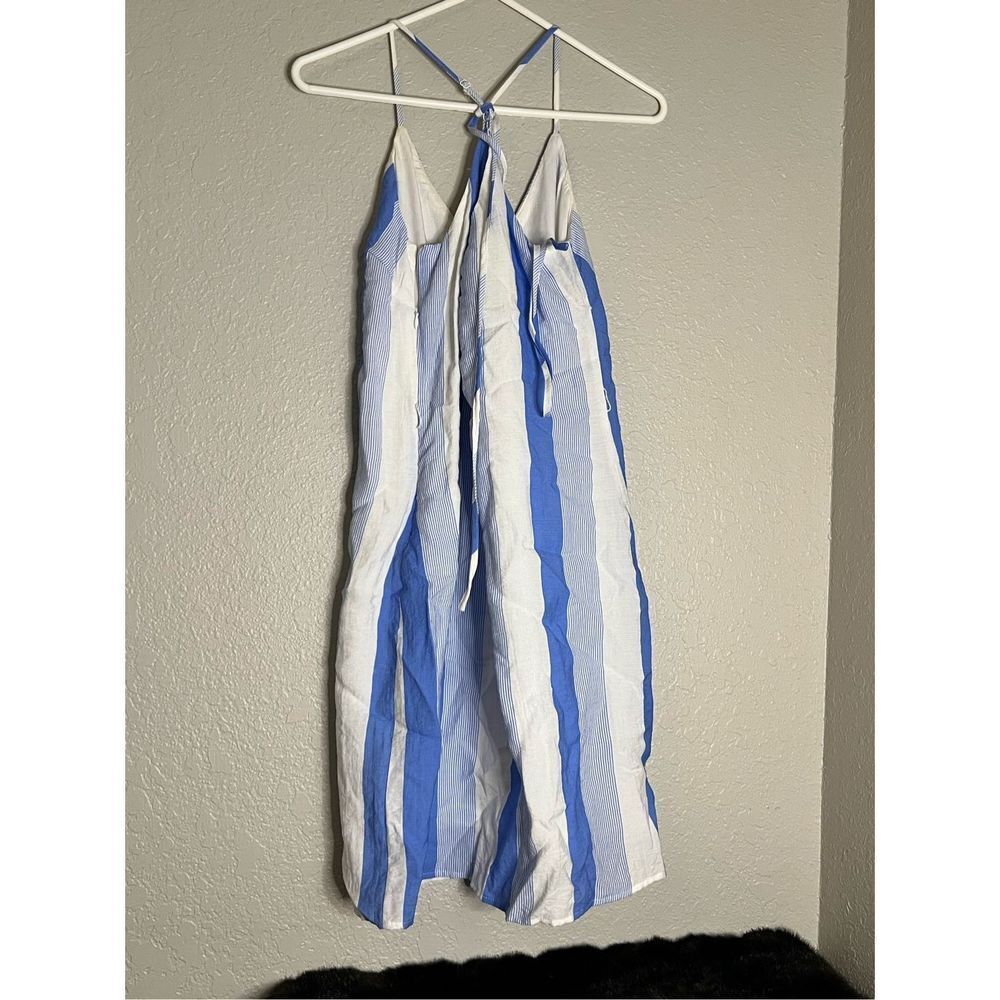 Lulu's Blue and white Sundress with Tie Size M - Picture 4 of 5